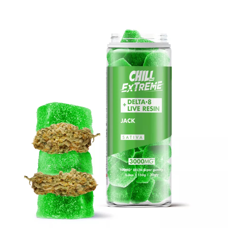 Chill Extreme D8 Live Resin Gummies 30ct