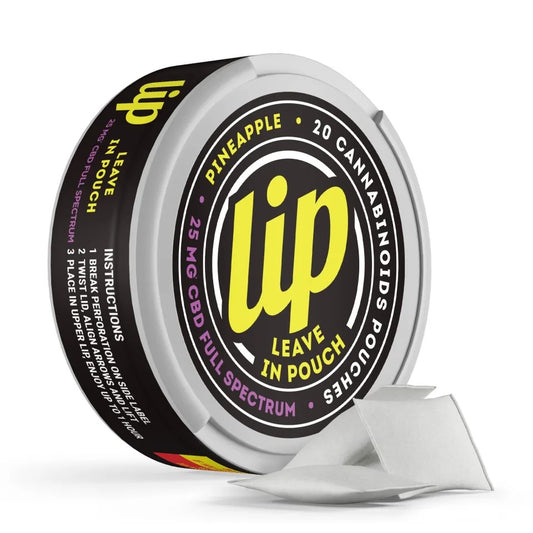 Lip25mg Full Spectrum CBD Dip Pouches - Pineapple