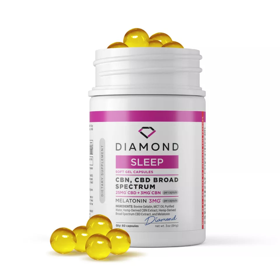 Diamond 31mg CBN, CBD, Melatonin Capsules 60ct