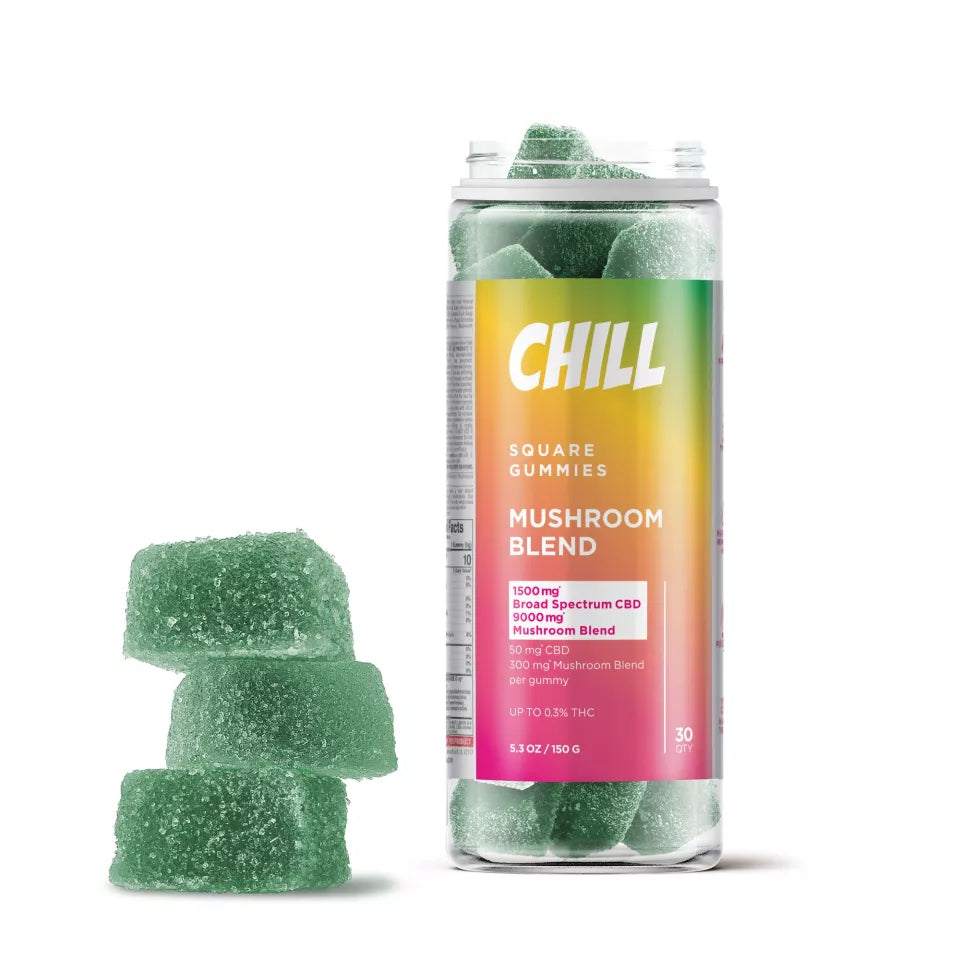 Chill Mushroom Blend Gummies Green Tea  30ct