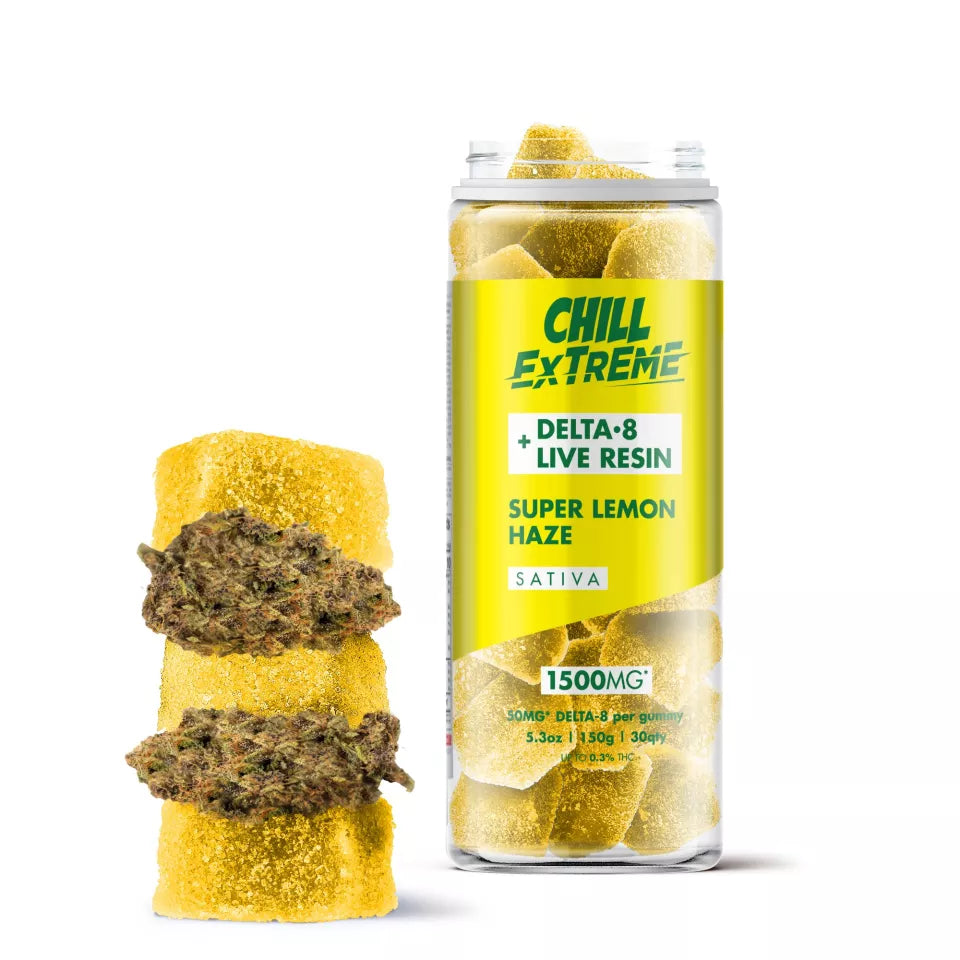 Chill Extreme D8 Live Resin Gummies 30ct