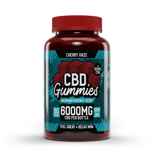 Hemp Bombs Maximum Potency CBD Sleep Gummies 6000mg 60ct