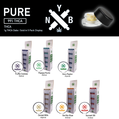 NYB - 99% THCa 1g Dabs (Box of 5)