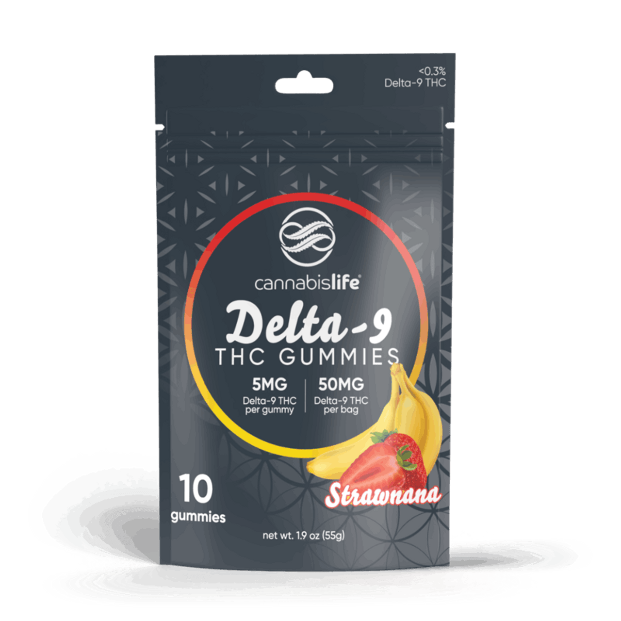 Cannabis Life Strawnana Delta-9 THC Original Gummies - (30ct) 50mg (6 Pack)