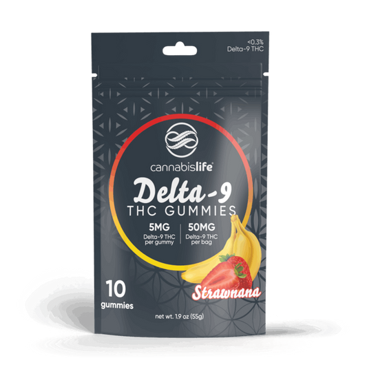 Cannabis Life Strawnana Delta-9 THC Original Gummies - (30ct) 50mg (6 Pack)