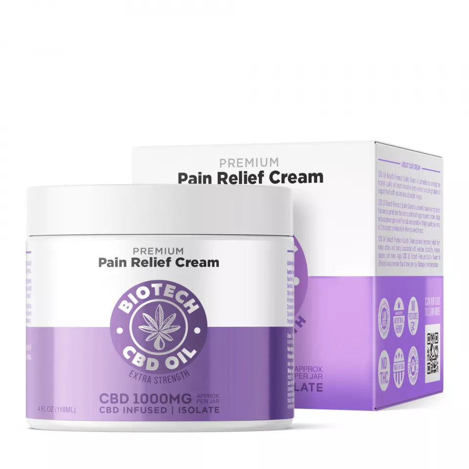 Biotech CBD Pain Relief Cream 4oz