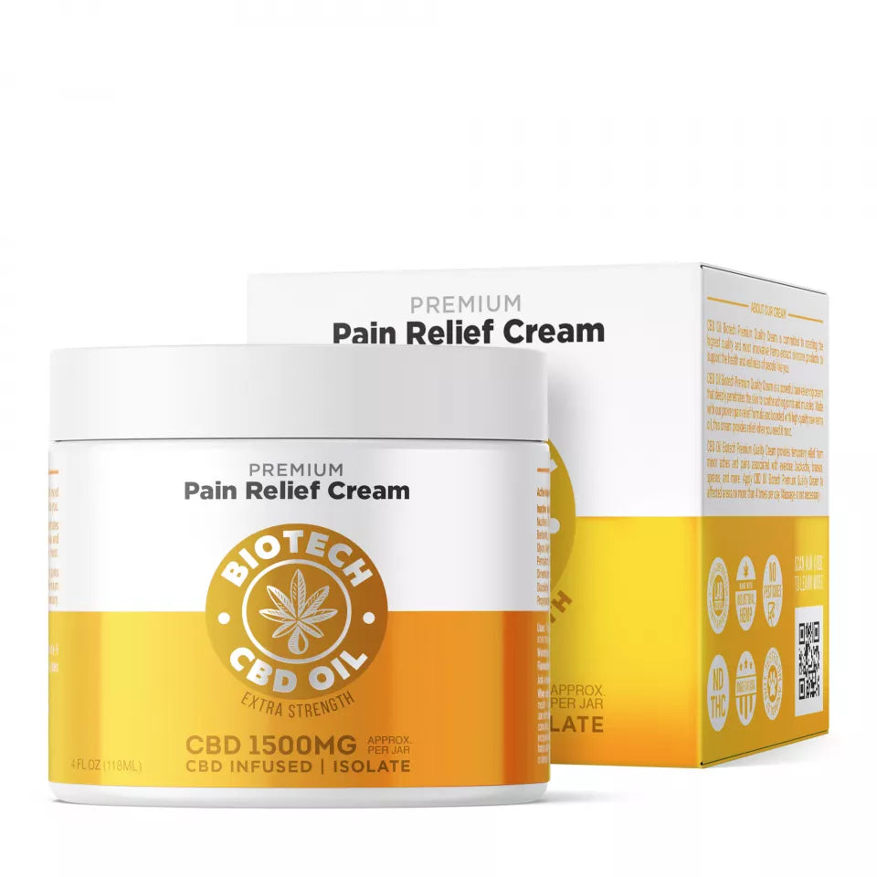 Biotech CBD Pain Relief Cream 4oz