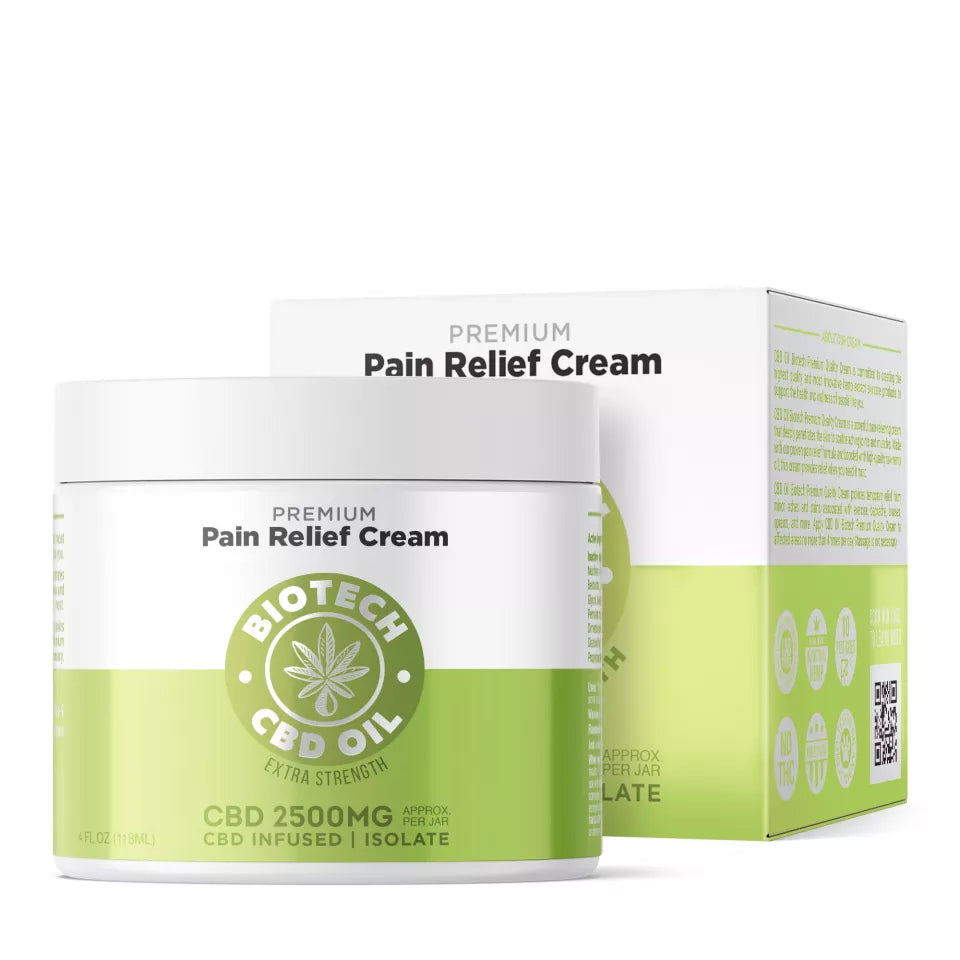 Biotech CBD Pain Relief Cream 4oz