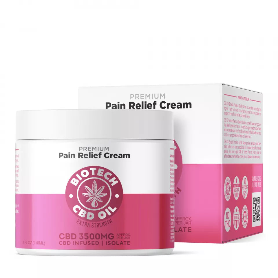 Biotech CBD Pain Relief Cream 4oz