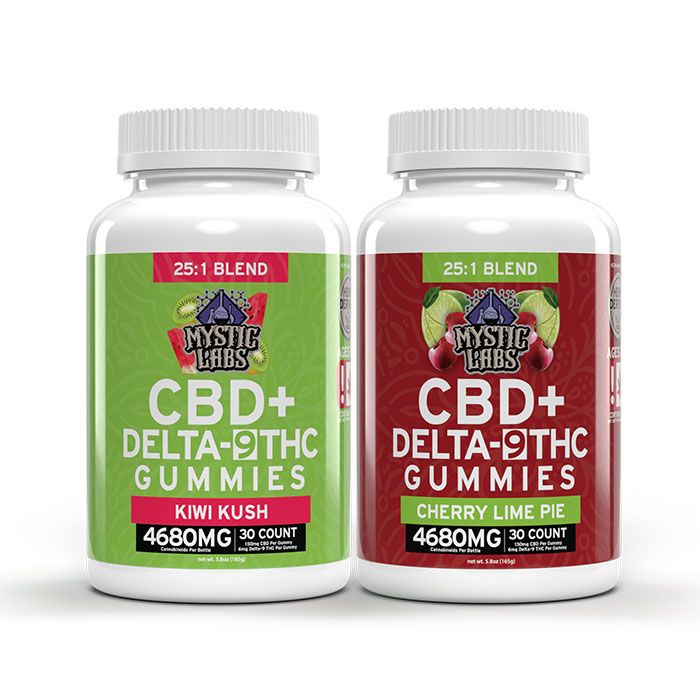 Mystic Labs 30ct CBD + Delta 9 Gummies 4680mg