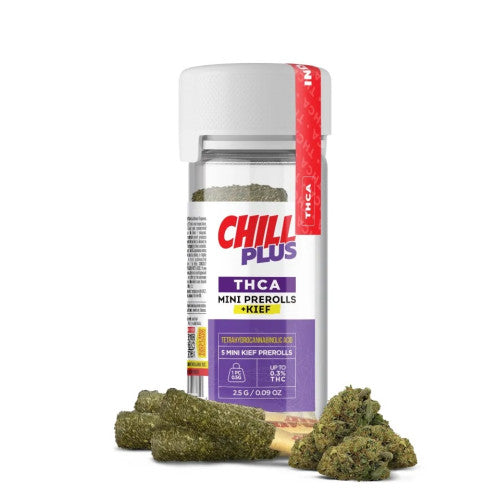 Chill Plus THCA 0.5g Mini Pre-Rolls with KIEF INFUSED- THCA 5pk