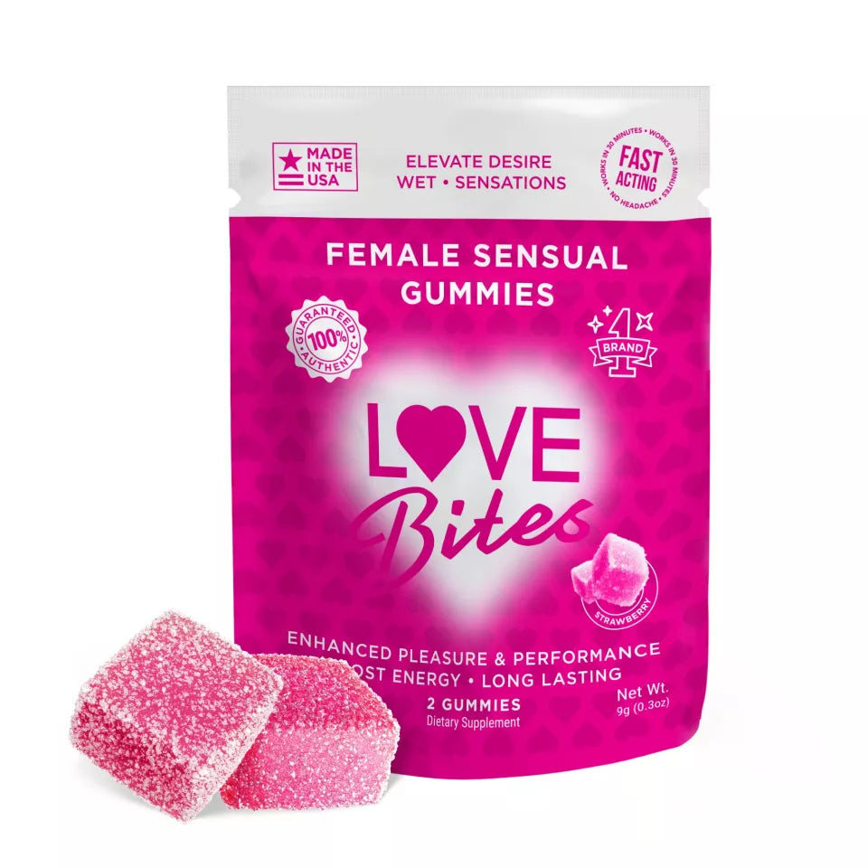 Love Bites Gummies Box of 12 Pouches