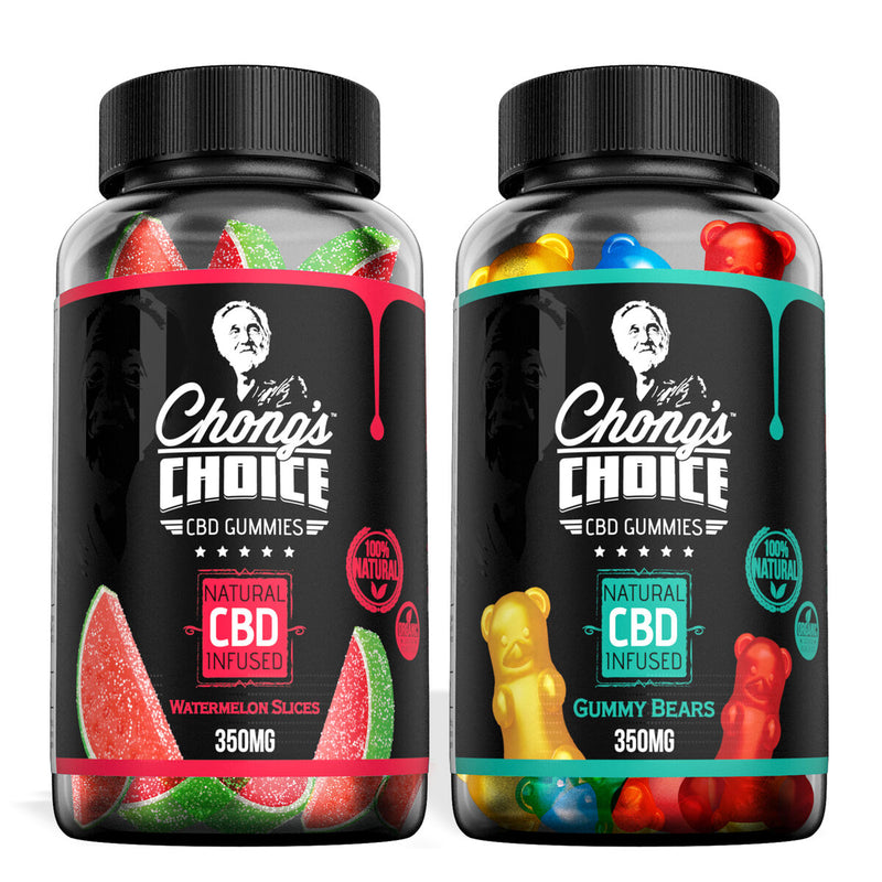 Chong's Choice CBD Gummies Bundle (Gummy Bears and Watermelon Slices)