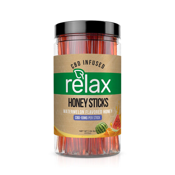 Relax CBD Infused Honey Sticks 100MG
